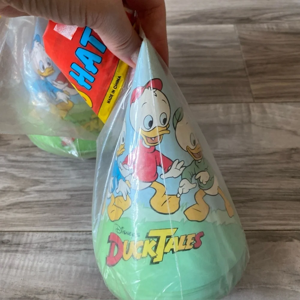 Set Of 2 Unopened Disney DuckTales Party Hats Huey Dewey Louie 16 Total Vintage
